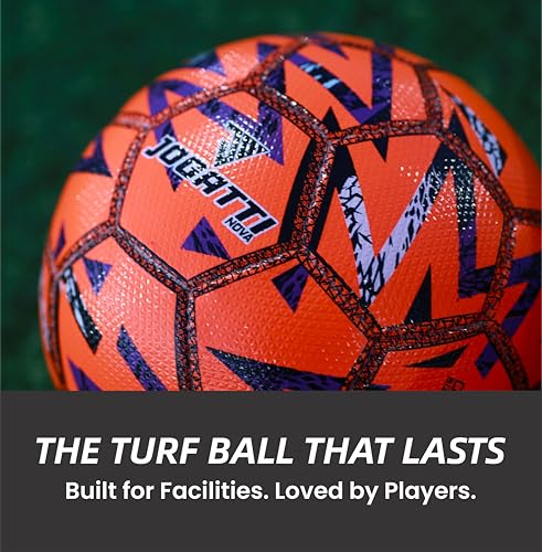 Nova Futsal Ball – Professional Match Quality Indoor Soccer Ball Size 4 - Durable PU Textured Surface, Butyl Bladder, Multi-Layered, 32 Hand-Stitched Panels, IMS Standard