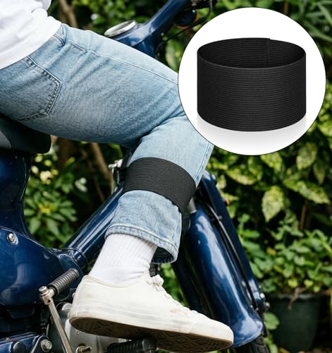 6 Pcs Black Arm Band, Black Soccer Football Captains Armband Elastic Arm Bands Adjustable Captain Armband for Basketball Volleyball