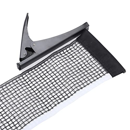 Table Tennis Net and Post Set, Professional Standard Table Tennis Net Bracket Set for Indoors, Outdoors, Athlete, Amateur, Training, Entertainment