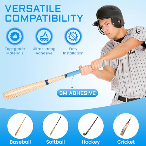 Bat Grip Tape for Baseball - Softball Precut and Pro Feel Bat Grip Tape Replacement