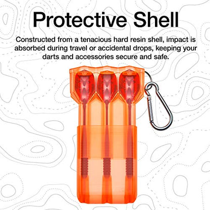 Casemaster by GLD Products Nomad Adjustable Dart Case - color: Neon Orange