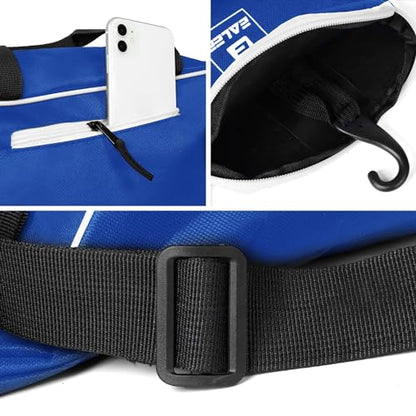 EALER Baseball Bat Tote Bag & T-ball, Softball Equipment Bag - Gear for Kids, Youth, and Adults Holds Bat, Helmet, Glove, Cleats, Shoes and More - color: Royal Blue