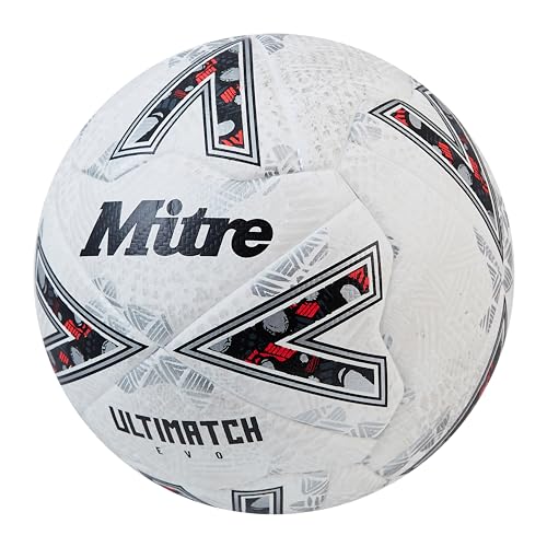 Mitre Soccer Ball League Ultimatch - color: Ultimatch Evo - White/White/Silver, size: 3