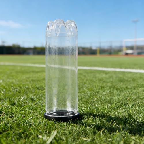 12PCS Tennis Ball Storage Holder Tube - Transparent Plastic Container with Lid - Portable Balls Organizer for Table Tennis Storage and Protection Supplies
