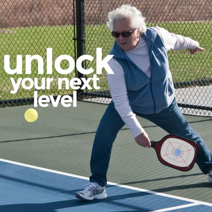 Pickleball Training Aids (6 Pack) Sweet Spot Trainer for Your Paddle | Trifecta Swing Coach | Train During Games – Shows A Blue Mark Where You Hit The Ball