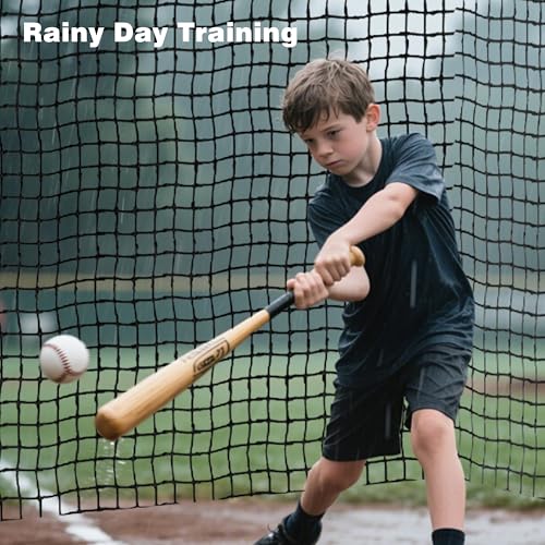 Baseball Batting Netting20/35/40/55/70FT(ONLY NET), Professional Softball Baseball Batting Cage Net, Heavy Duty Enclosed PE Practice Net for Indoor and Outdoor Batting Hitting Training Net - size: 35FT