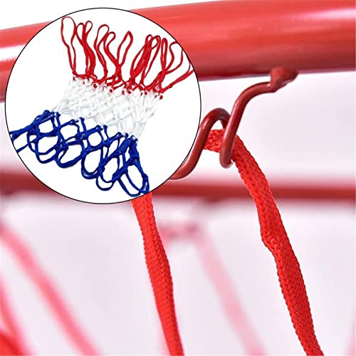 2Pcs Basketball Net Replacement Standard Basketball Hoop Net Thick Nylon Braided Hoop Net All Weather Basketball Net for Indoor Outdoor(12 Loops)
