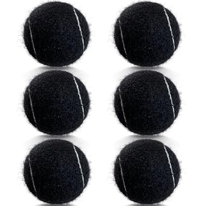 Tennis Balls, 6 Pack Advanced Training & Practice Tennis Balls for Beginners, High Visibility Pet Dog Playing Balls - color: Black