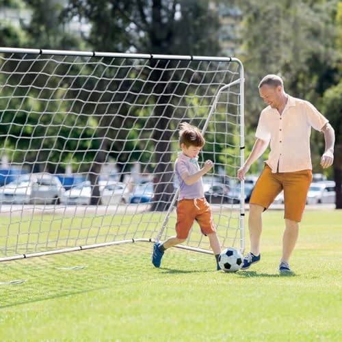 Soccer Goal Net, Sports Twisted Net Post Netting Portable Football Replacement Field Equipment Foldable Polyethylene Rope for Backyard Daily Practice Match Training Shooting Aid with Carry Bag - size: 12X6FT