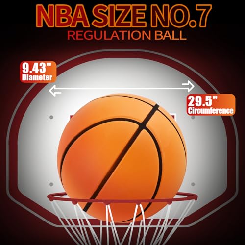 Silent Basketball Quiet Basketball High Density Soft Foam Low Noise Bouncing Ball for Quiet Dribbling Practice - size: size 7