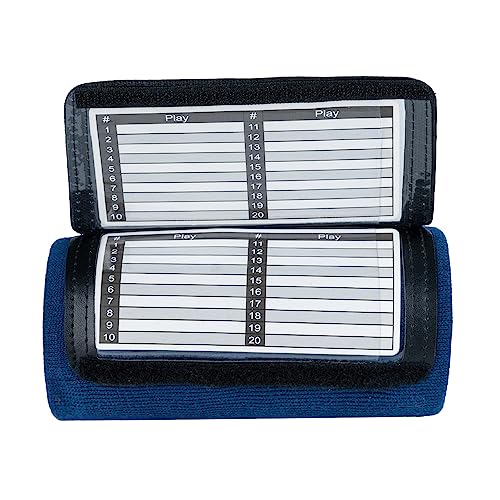 Quarterback Play Wristband - 3 Playsheet Compartments - Perfect for Flag and Tackle Football-2 Inserts Included-Youth,Single