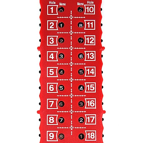 Leyal 2PCS 18 Holes Golf Score Card and Stroke Counter Accessories