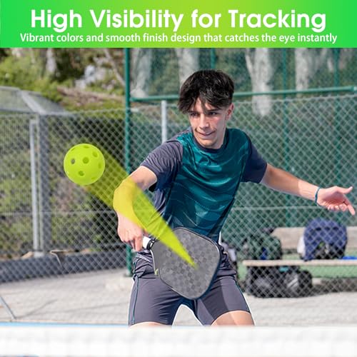 6/20/40 PCS Mini Pickleballs (Diameter 42mm) Soft Eva Anti-Crack Hollow Quiet Training Pickle Balls Great for Pickleball Drills Green