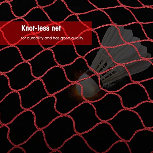 Badminton Net, Foldable Polypropylene 21ft Wide for Backyards Parks Beach Lawn, Outdoor Indoor Volleyball Badminton Tennis Replacement Net