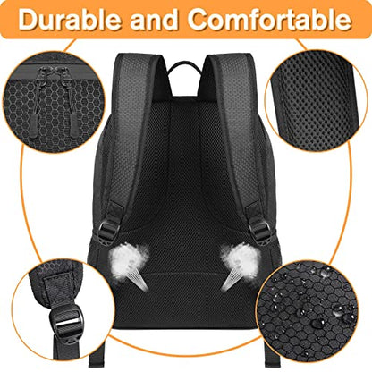 YOREPEK Soccer Backpack,Soccer Bag with Ball Holder, Water resistant Sport Equipment Bags Fit Basketball Volleyball Football - color: Grey