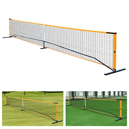 22ft Badminton Pickleball Net Adjustable Portable Net for Junior Tennis, Kids Volleyball & Soccer, and Backyard Games Competition Multi Sport Indoor or Outdoor Net for Backyards, Parks