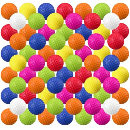 Junkin 80 Pcs Foam Golf Balls Practice Balls Realistic Feel and Flight Sport Training for Indoor or Outdoor Backyard Golf Training