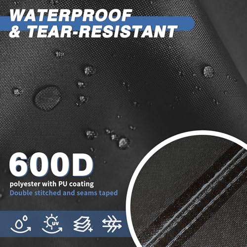 Ping Pong Table Cover Outdoor Waterproof, Dual Function Table Tennis Cover Fits Both Folding Tables and Flat Tables Indoor & Outside 68"L x 6"/30"W x 62"H, Black - color: Black