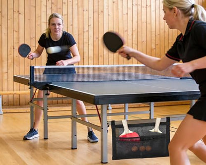 Ping Pong Paddle Case with Breathable Mesh Storage Bag, Under Table Ping Pong Ball Holder Container, Portable Table Tennis Ball Storage Organizer for Pickleball Paddles & Sports Accessories