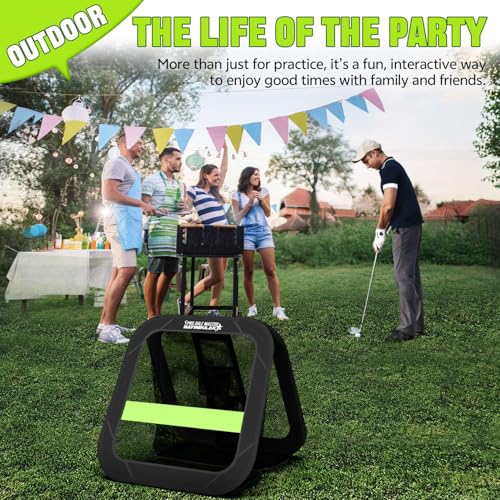 Golf Chipping Practice Net Backyard Driving Golf Accessories for Men Gift, 1 Pack - style: 2 in 1 Golf Net