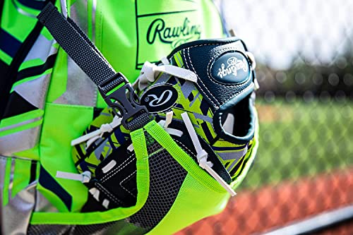 Rawlings | REMIX Backpack Equipment Bag | T-Ball & Youth Baseball / Softball | Green - color: Neon Green, size: Youth