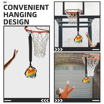 2set Volleyball Spike Trainer Durable Nylon Training Strap for Jumping Enhancement Portable Practice Equipment
