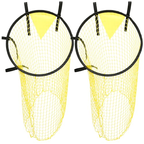 2Pcs Football Target Nets for Throwing 17x28inch Football Trainer Throwing Net Soccer Gear Practice Equipment or Improving Throw Accuracy, Portable Soccer Net Footballs Accessories