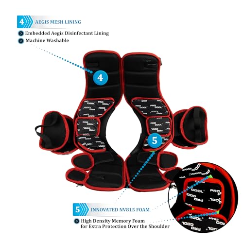 TAG Adult ALT4-910 Football Shoulder Pads for Quarterback and Wide Receiver