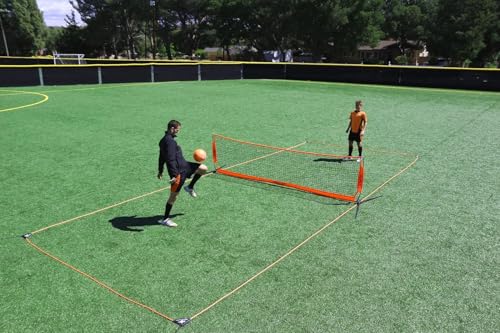 Bownet Soccer Goals for Backyard & Training – Portable Pop-Up Field Barrier Net with Sand Anchors & Travel Bag, Durable All-Weather Soccer Training Equipment