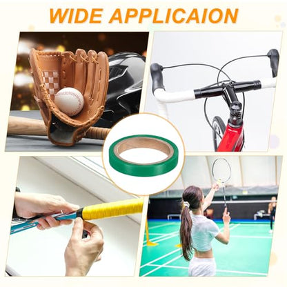 M METERXITY Grip Finishing Tape PVC Racket Wrap Grip Racquet Finishing Tapes for Pickleball/Racquetball - color: Gray, Green