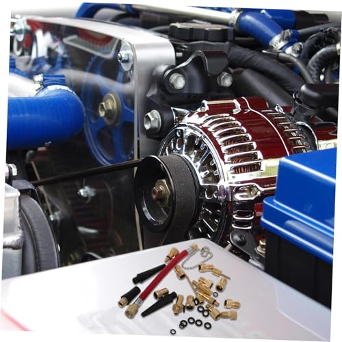STOBAZA Bike Valve Adapter Replacement Kit Pump Needles Inflation Gauge for Sports Balls