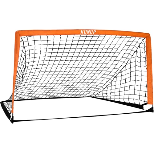 5×3 6x4 9x5 FT Portable Kids Soccer Goal for Backyard, Foldable Soccer Practice Net with Carrying Bag for Toddler Youth Adult Pop Up Soccer Training Equipment Indoor and Outdoor Sports Game