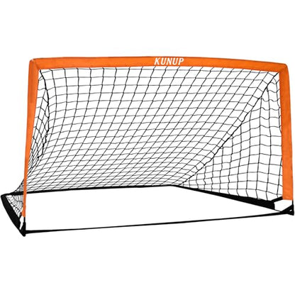 5×3 6x4 9x5 FT Portable Kids Soccer Goal for Backyard, Foldable Soccer Practice Net with Carrying Bag for Toddler Youth Adult Pop Up Soccer Training Equipment Indoor and Outdoor Sports Game