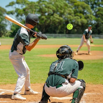 Coopay 20/40/80 Pack Mini Plastic Practice Baseballs, 1.65inch Small Soft Training Balls with Drawstring Bag for Baseball Hitting, Pitching & Batting Training, Indoor & Outdoor - color: Green, style: 80 Pack