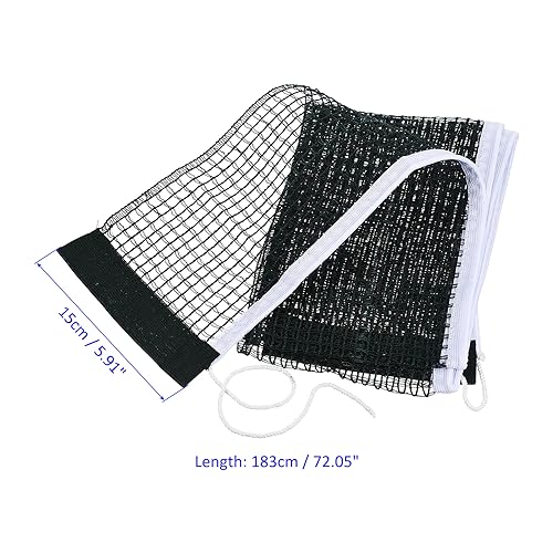 M METERXITY Table Tennis Net Replacement - Ping-Pong Net String Tension Equipment Polyester Cotton Apply to Standard Table - color: Green