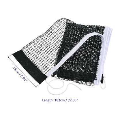 M METERXITY Table Tennis Net Replacement - Ping-Pong Net String Tension Equipment Polyester Cotton Apply to Standard Table - color: Green