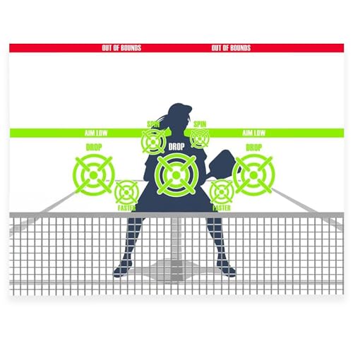 Pickleball Dink Pad Practice Board Poster Rebounder Training Aid - Improve Your Pickle-Ball Game Dinks & Reflexes - Transform Any Wall Into A Pickle Ball Court and Net Indoor or Outdoors by Modfamily