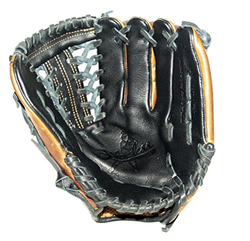 SHOELESS JOE 11 1/2" H-Web - Double Play Series Steer Hide Leather Baseball Glove for Infield Youth & Adult Ballplayers - Right/Left Hand Throw Options - color: Brown Glove w/Red Trim
