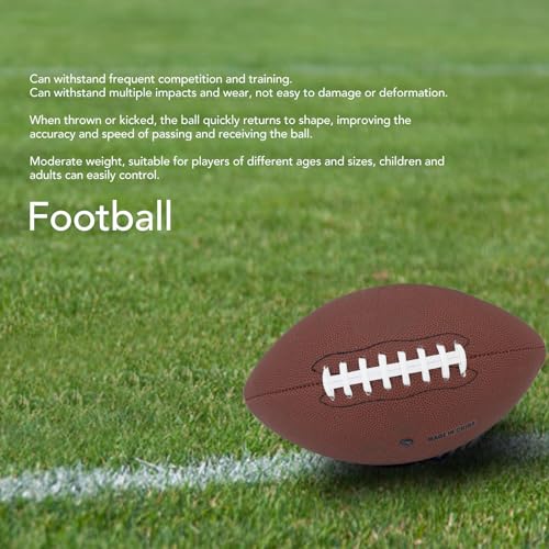 Size 9 Football Abrasion Impact Resistant Training Football with Exceptional Bounce Back Properties for Kids Adults