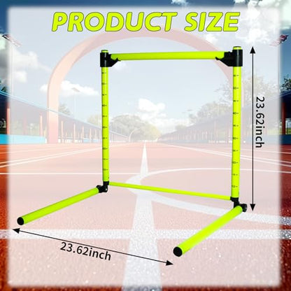 Adjustable Hurdles with Carring Bags, Detachable Agility Training Equipment with Scale, Football Practice Hurdle, Indoor & Outdoor Jumping Speed Hurdles for Athletes, Soccer, Basketball