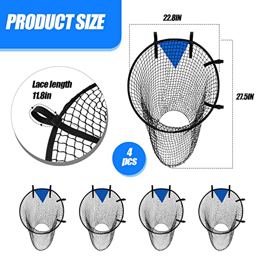 Lenwen Soccer Goal Target Net Top Bins Training Equipment 23 in Soccer Target for Goal Training Easy to Attach Detach Ball Top Bin for Football Shooting Accuracy Practice Equipment Trainer Gift