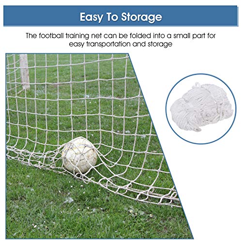 Greensen Youth Soccer Goal Set Sports Soccer Goal Set Sports Soccer Goal Net, Football Replacement Goal Post Netting Full Size for Lacrosse and Soccer - size: 12X6FT