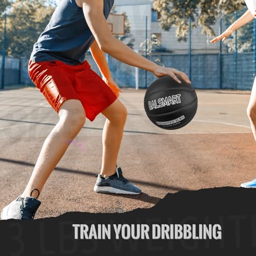 3 LBS/2.2 LBS Weighted Basketball 29.5"/28.5" for Training Outdoor Indoor - Heavy Training Basketball for Improving Ball Handling Passing and Rebounding