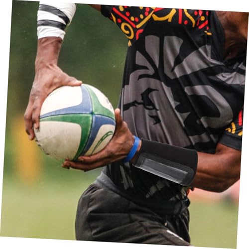POPETPOP Football Quarterback Wristband Tactical Rugby Armband Dark Color Medium Football Play Wrist Cover Youth Gear for Training and Game