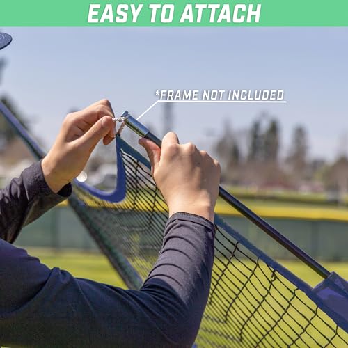 GoSports Replacement 7 x 7 ft Baseball Net - NET ONLY - Frame NOT Included - Choose Your Color - color: Navy