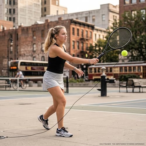 Tennis Training Ball with String for Trainer Balls Self Practice and Replacement Tool - 2.5 inch Durable & Wear-Resistant, Premium Training Ball, Ideal for Indoor and Outdoor Practice