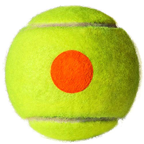 Penn QST 60 Tennis Balls - Youth Felt Orange Dot Tennis Balls for Beginners - 1 Can, 3 Balls