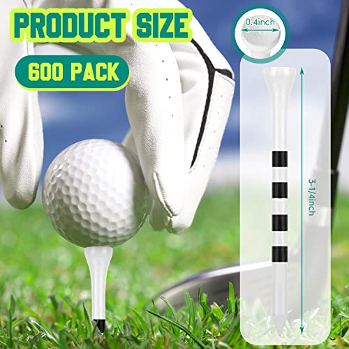 Mudder Golf Tees Bulk Wooden Bamboo Golf Tees Multicolor Wood for Men Balls Accessories