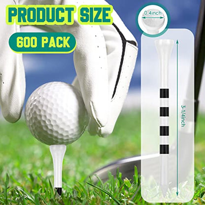 Mudder Golf Tees Bulk Wooden Bamboo Golf Tees Multicolor Wood for Men Balls Accessories