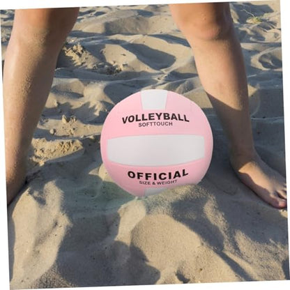 Luxshiny Soft Indoor Volleyball Standard Inflatable Sports Ball Training Beach Ball for Entrance Examination and Indoor Matches with Elasticity and Control